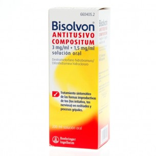 BISOLVON ANTITUSIVO COMPOSITUM 3 mg/ml  1,5 mg/ml SOLUCION ORAL 1 FRASCO 200 ml